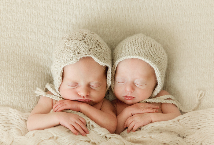 trinity twins newborn baby professional photographer
