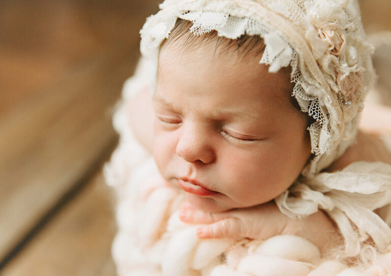 baby in a basket - trinity FL newborn photographer