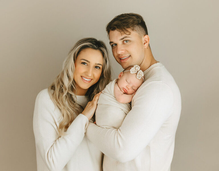 parents with newborn baby 